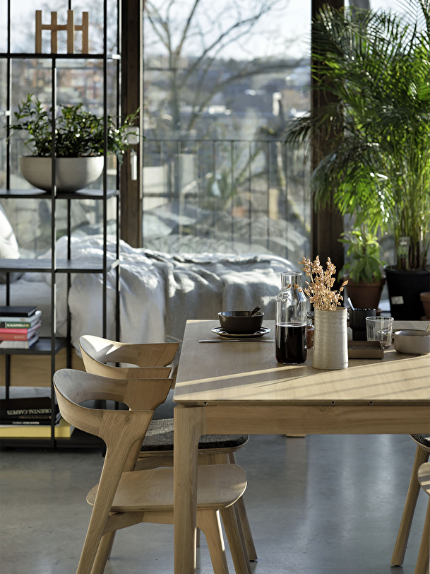 TABLE BOK - ETHNICRAFT Chene clair , Maison Bensimon
