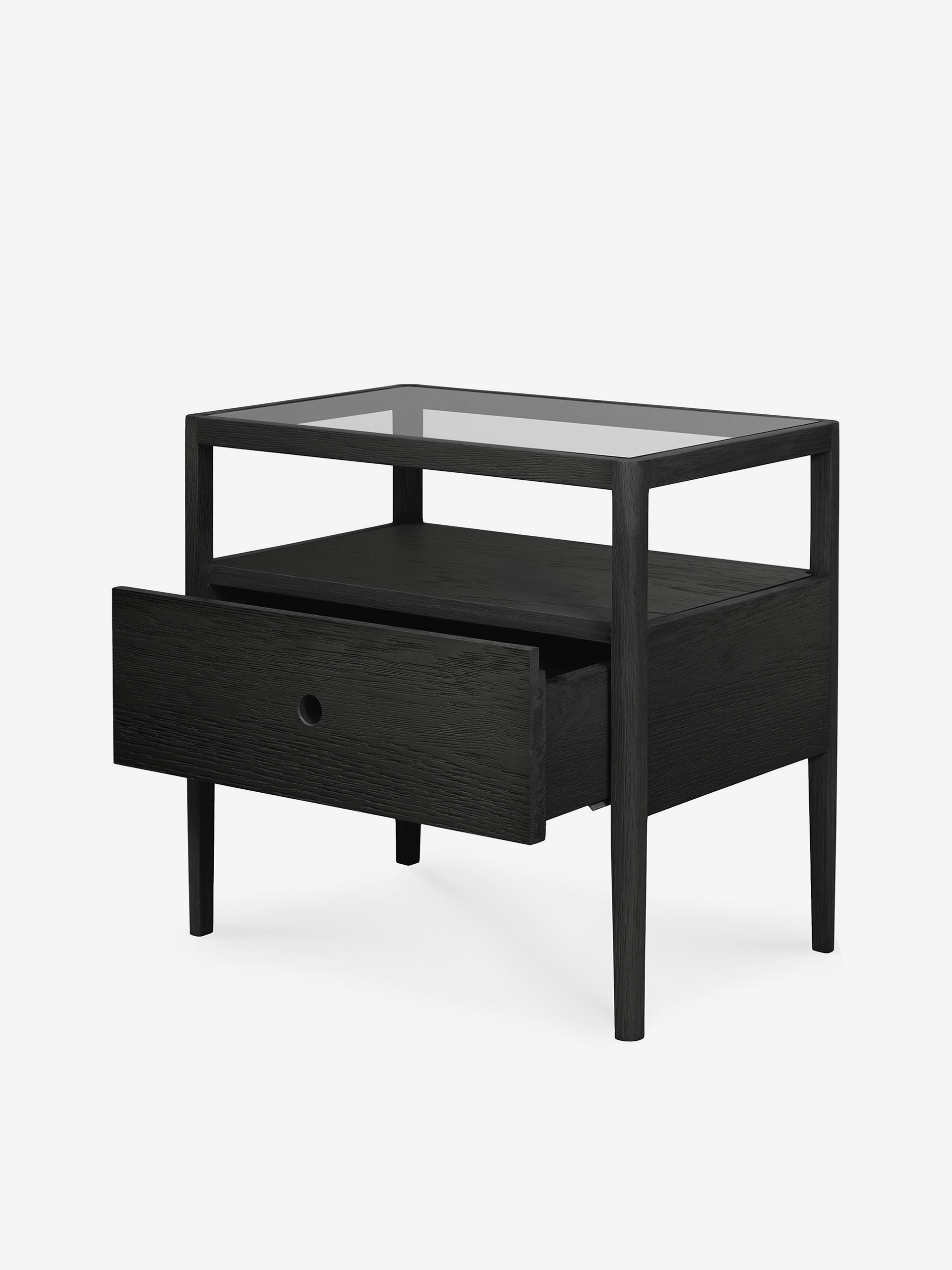 TABLE DE CHEVET SPINDLE - ETHNICRAFT Noir , Maison Bensimon