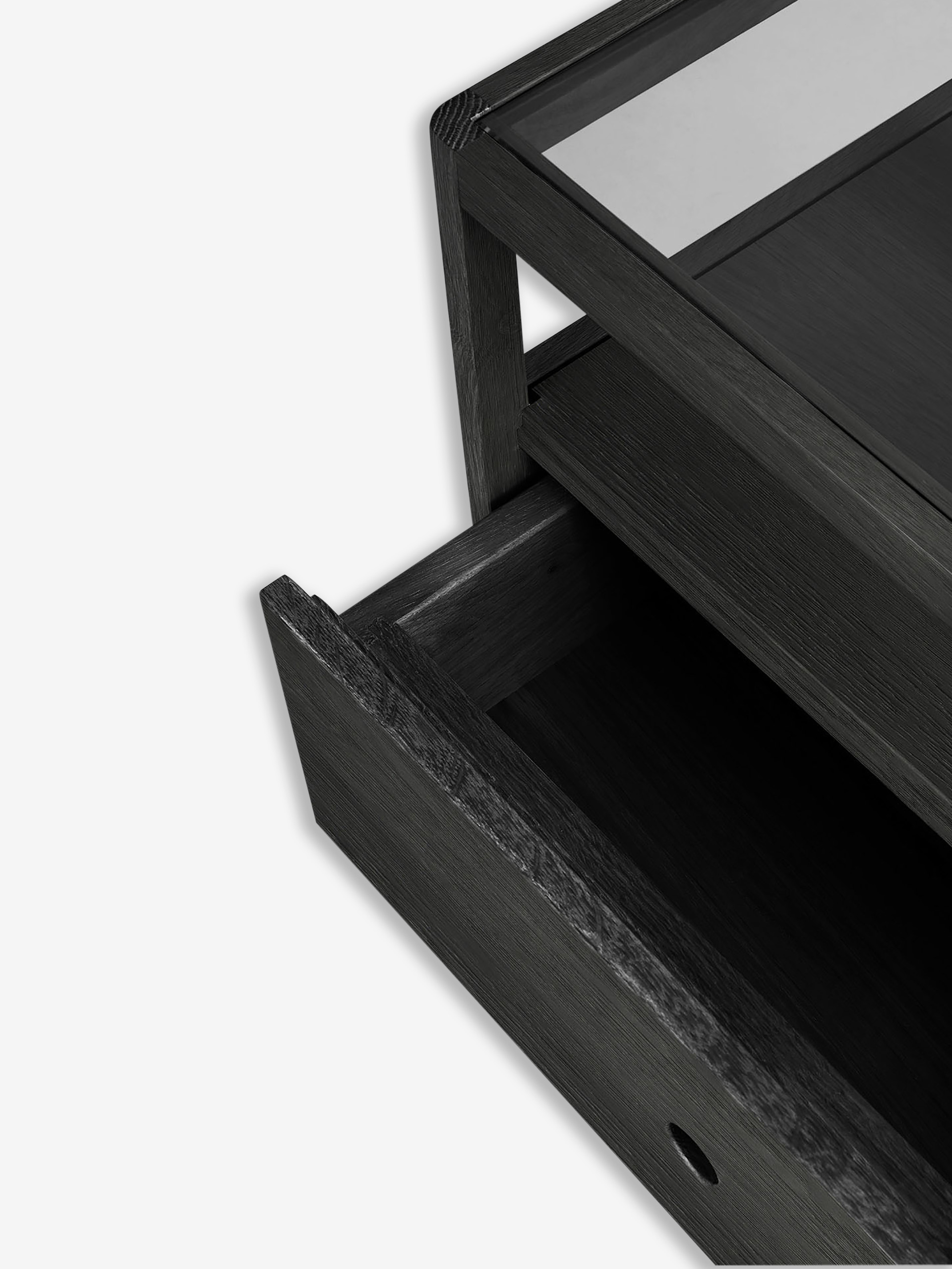 TABLE DE CHEVET SPINDLE - ETHNICRAFT Noir , Maison Bensimon