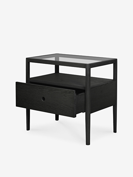 TABLE DE CHEVET SPINDLE - ETHNICRAFT  Noir , Maison Bensimon