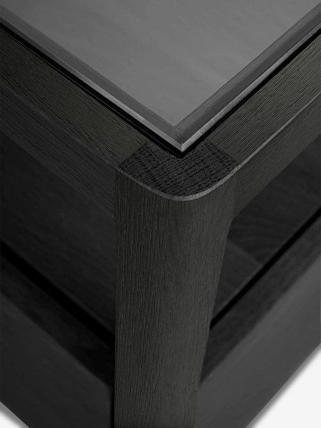 TABLE DE CHEVET SPINDLE - ETHNICRAFT  Noir , Maison Bensimon