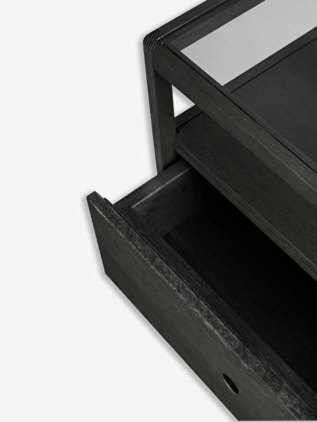 TABLE DE CHEVET SPINDLE - ETHNICRAFT  Noir , Maison Bensimon