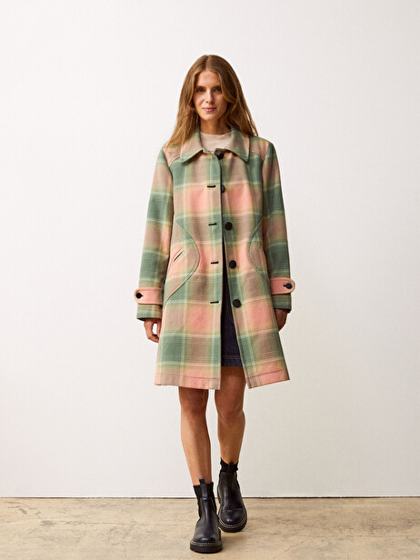 MANTEAU CONOR  Carreaux , Prêt-à-porter Bensimon