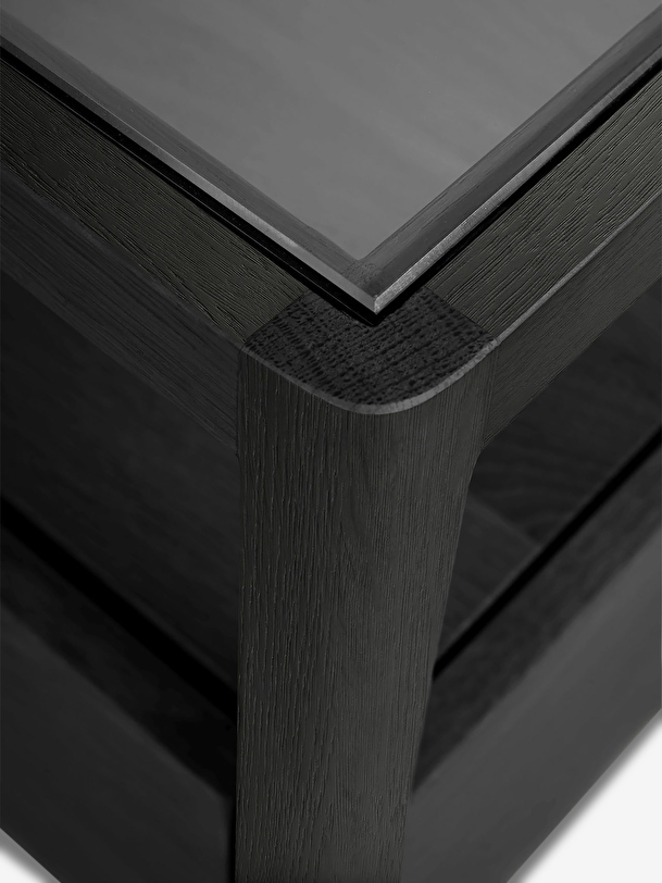 TABLE DE CHEVET SPINDLE - ETHNICRAFT Noir , Maison Bensimon