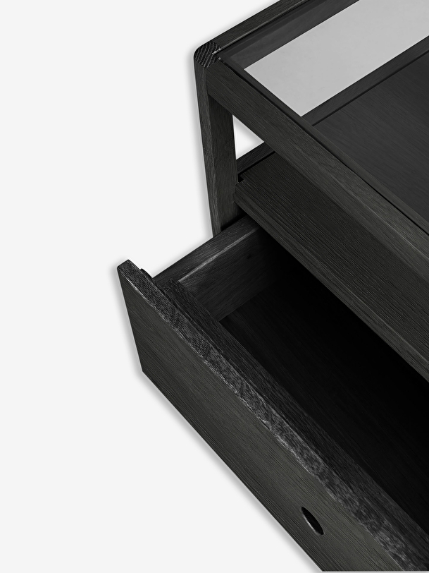 TABLE DE CHEVET SPINDLE - ETHNICRAFT Noir , Maison Bensimon