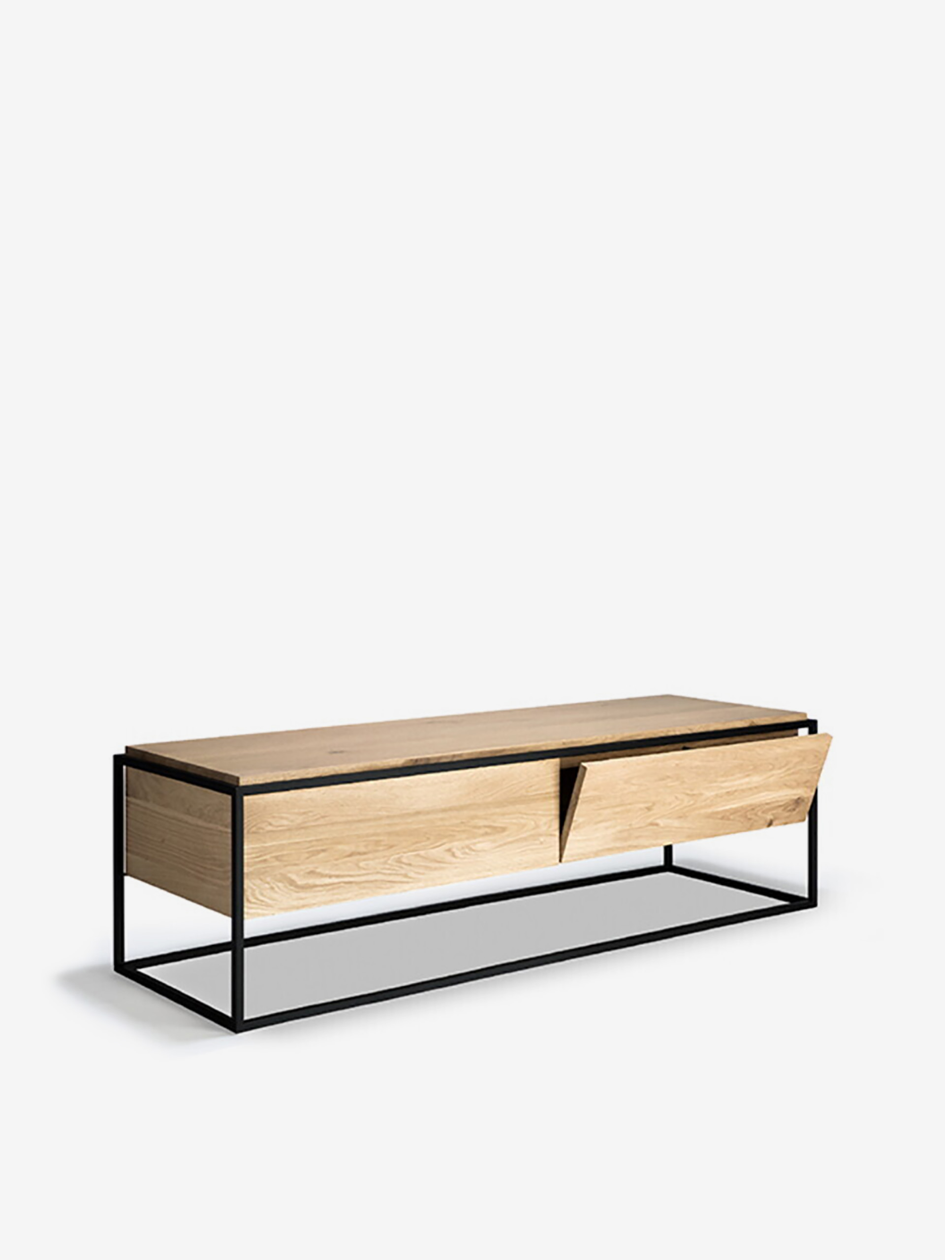 MEUBLE TV MONOLIT - ETHNICRAFT Chene clair , Maison Bensimon