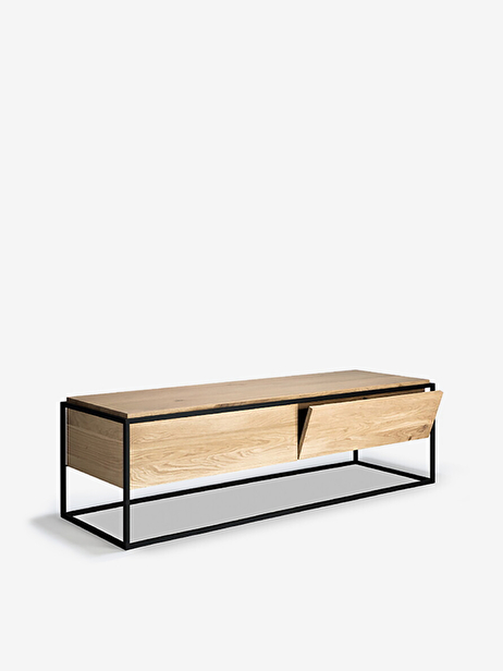 MEUBLE TV MONOLIT - ETHNICRAFT  Chene clair , Maison Bensimon