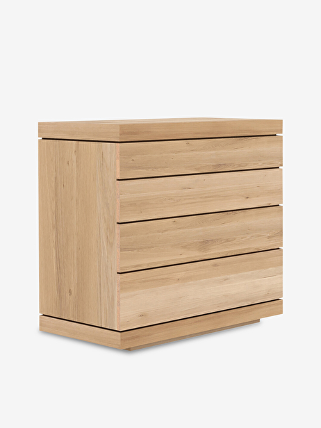 COMMODE BURGER 4 TIROIRS - ETHNICRAFT  Chene clair , Maison Bensimon