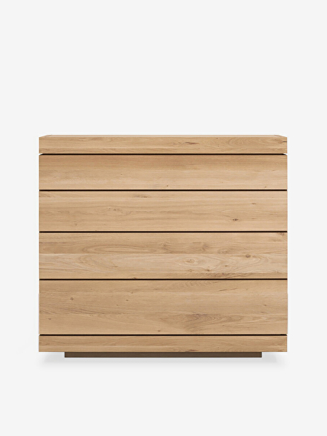 COMMODE BURGER 4 TIROIRS - ETHNICRAFT  Chene clair , Maison Bensimon