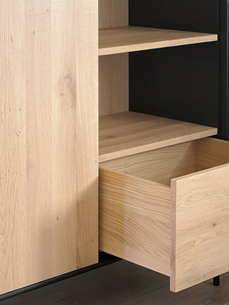 ARMOIRE BIRD 1 PORTE 1 TIROIR  - ETHNICRAFT  Chene clair , Maison Bensimon