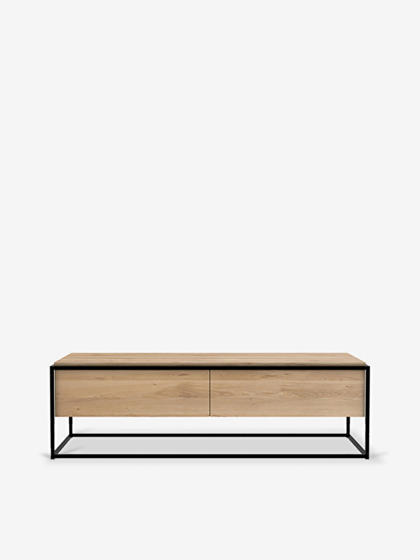 MEUBLE TV MONOLIT - ETHNICRAFT Chene clair , Maison Bensimon
