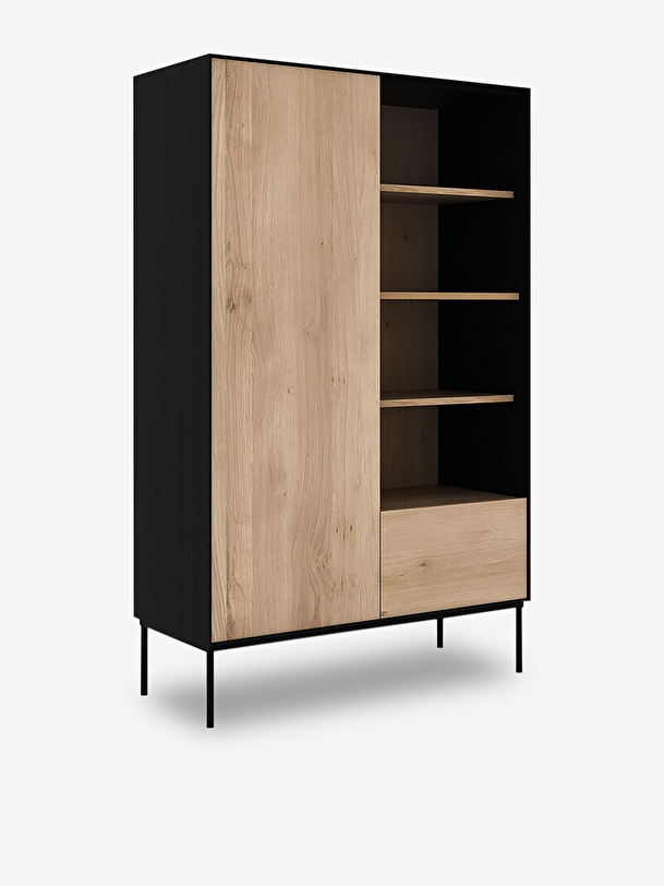 ARMOIRE BIRD 1 PORTE 1 TIROIR  - ETHNICRAFT  Chene clair , Maison Bensimon