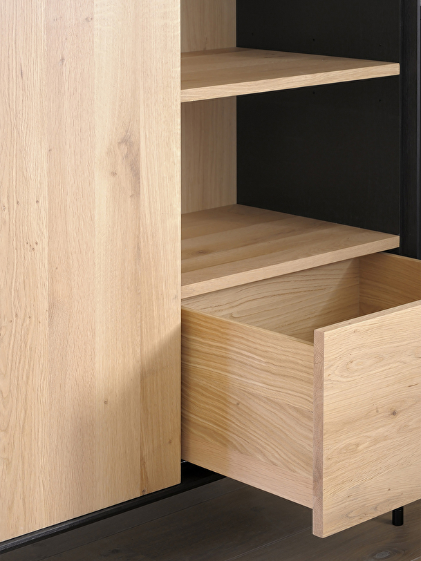ARMOIRE BIRD 1 PORTE 1 TIROIR  - ETHNICRAFT  Chene clair , Maison Bensimon