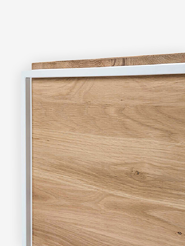 TABLE DE CHEVET MONOLIT - ETHNICRAFT Blanc , Maison Bensimon