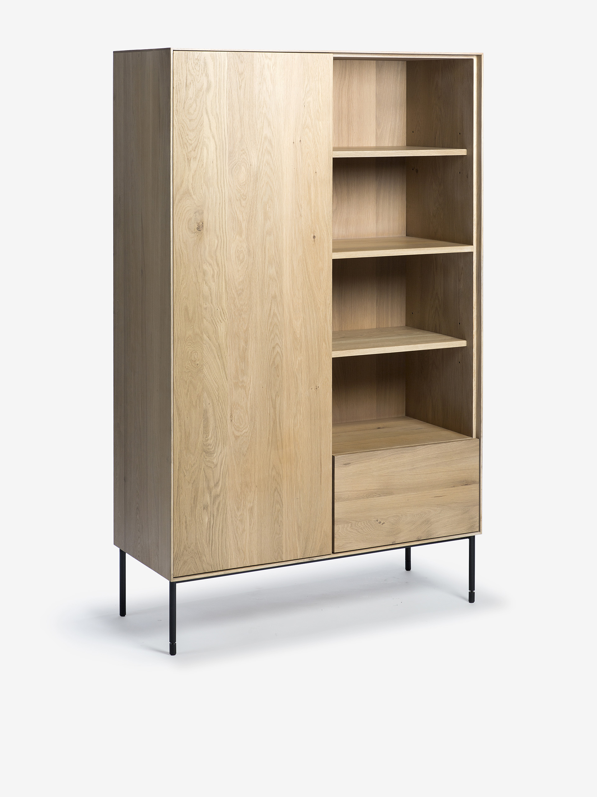 ARMOIRE BIRD 1 PORTE 1 TIROIR - ETHNICRAFT  Chene clair , Maison Bensimon