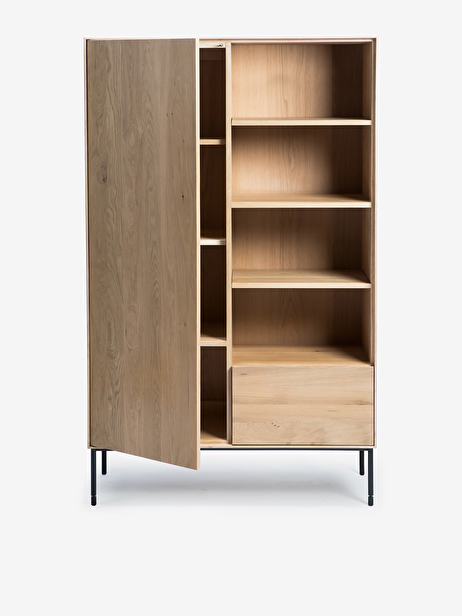 ARMOIRE BIRD 1 PORTE 1 TIROIR - ETHNICRAFT  Chene clair , Maison Bensimon