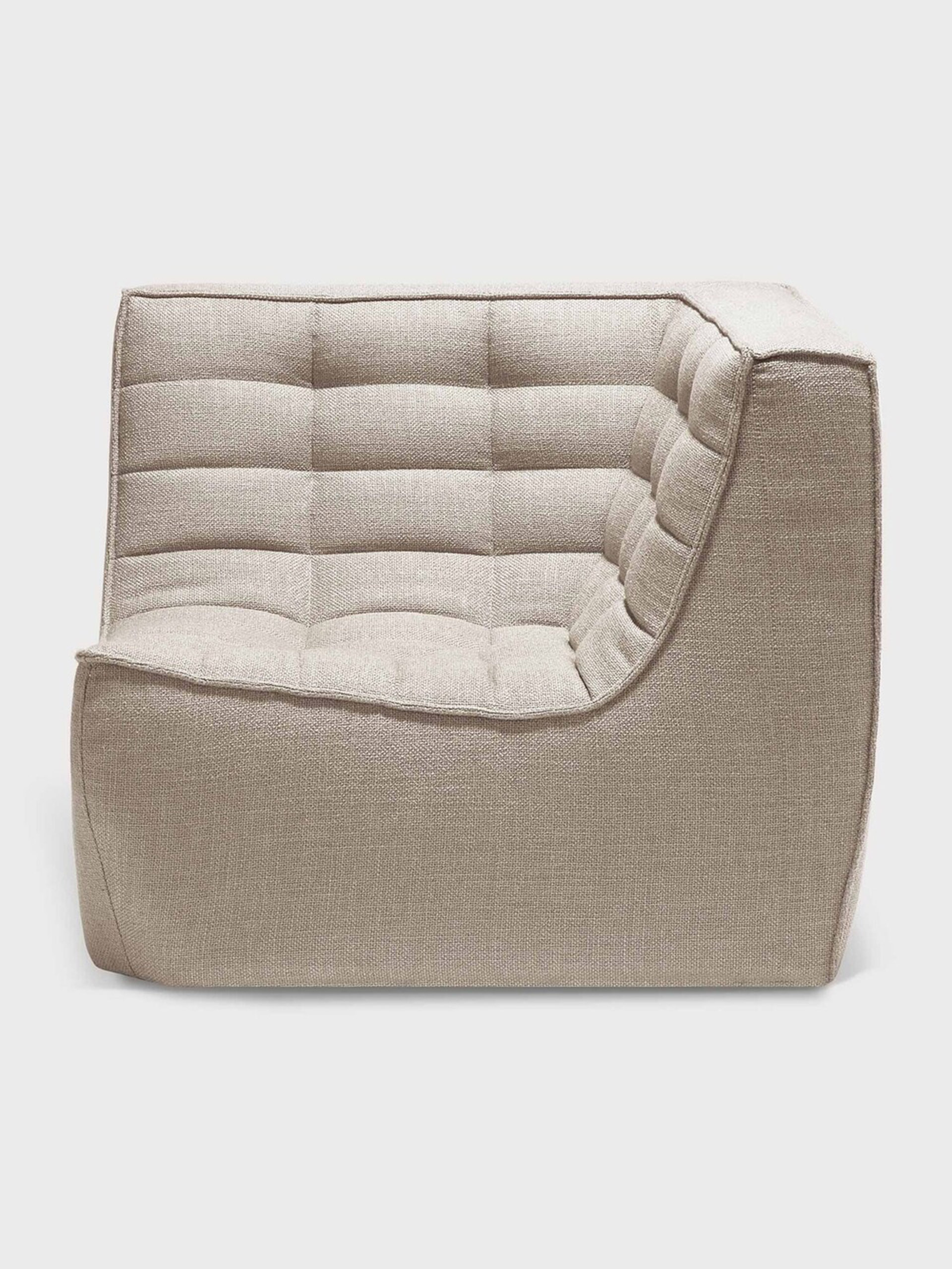 CANAPE D'ANGLE N701 90° - ETHNICRAFT Beige , Maison Bensimon