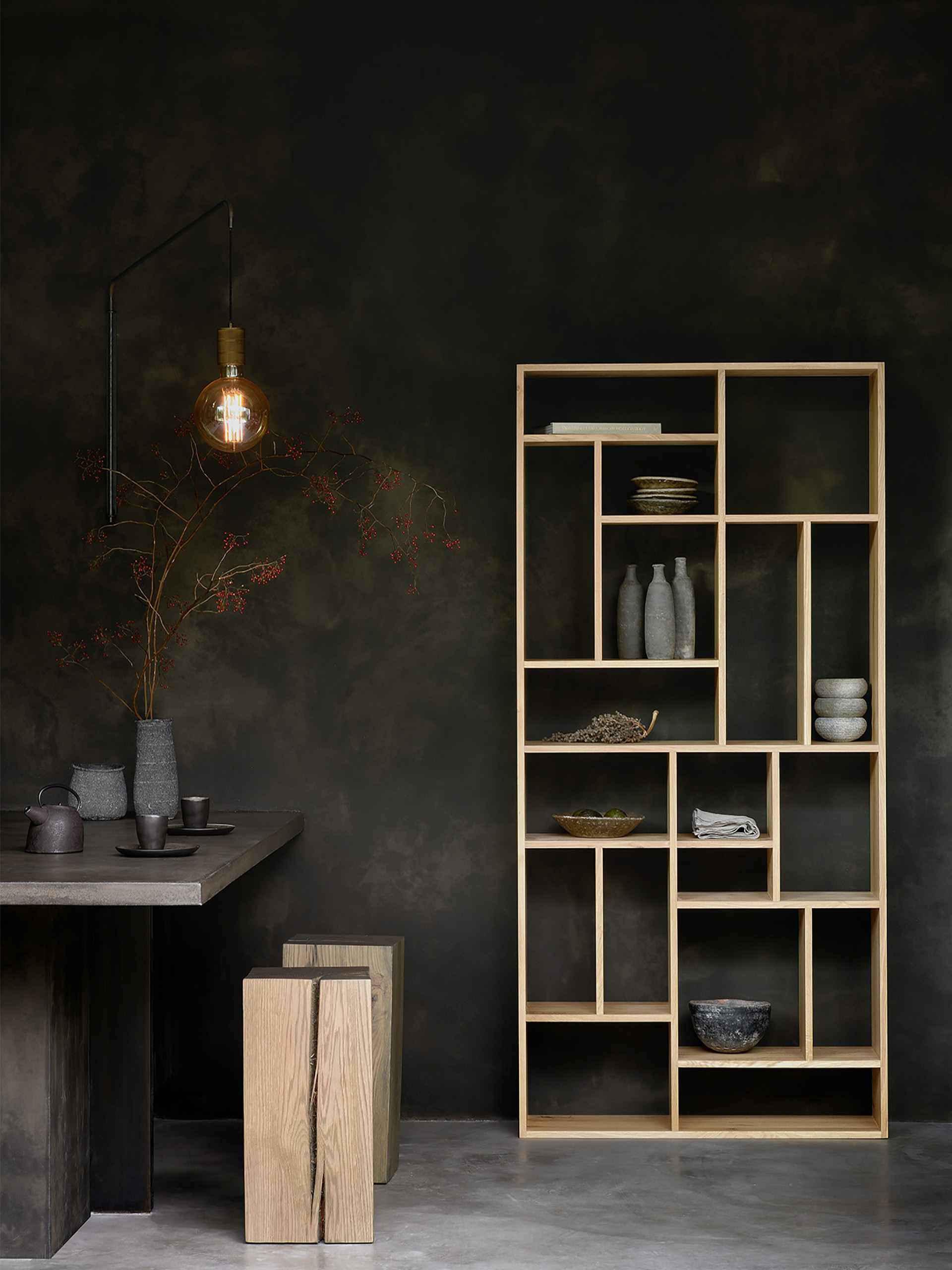 ETAGERE M RACK MEDIUM - ETHNICRAFT Chene clair , Maison Bensimon