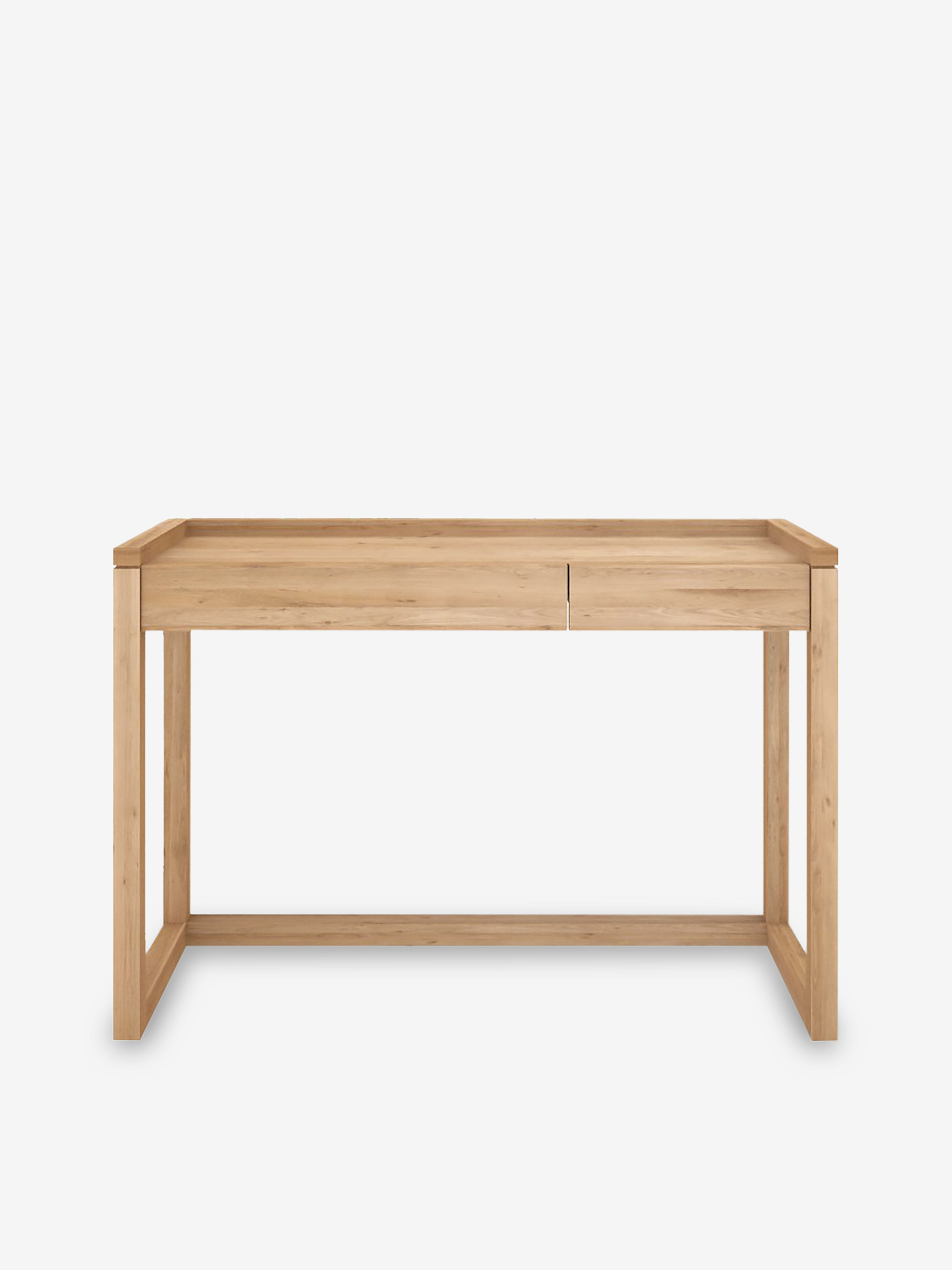BUREAU FRAME 2 TIROIRS - ETHNICRAFT Chene clair , Maison Bensimon