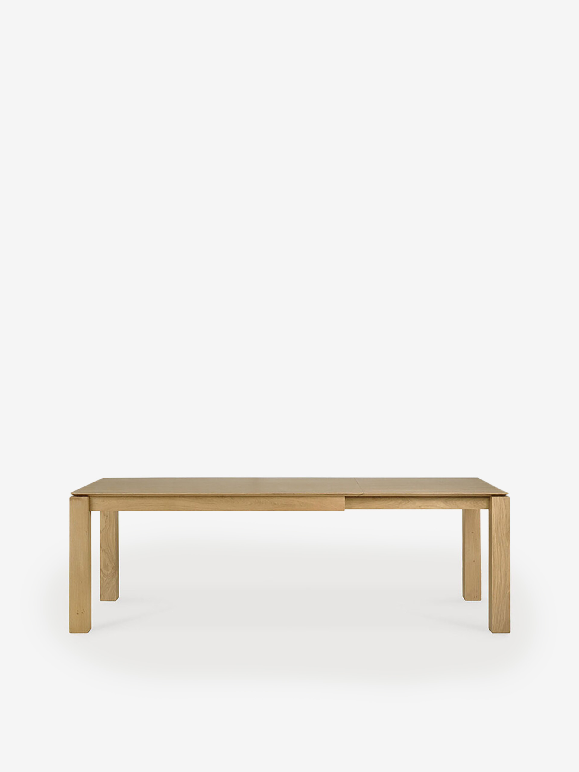 TABLE A RALLONGE SLICE - ETHNICRAFT  Chene clair , Maison Bensimon