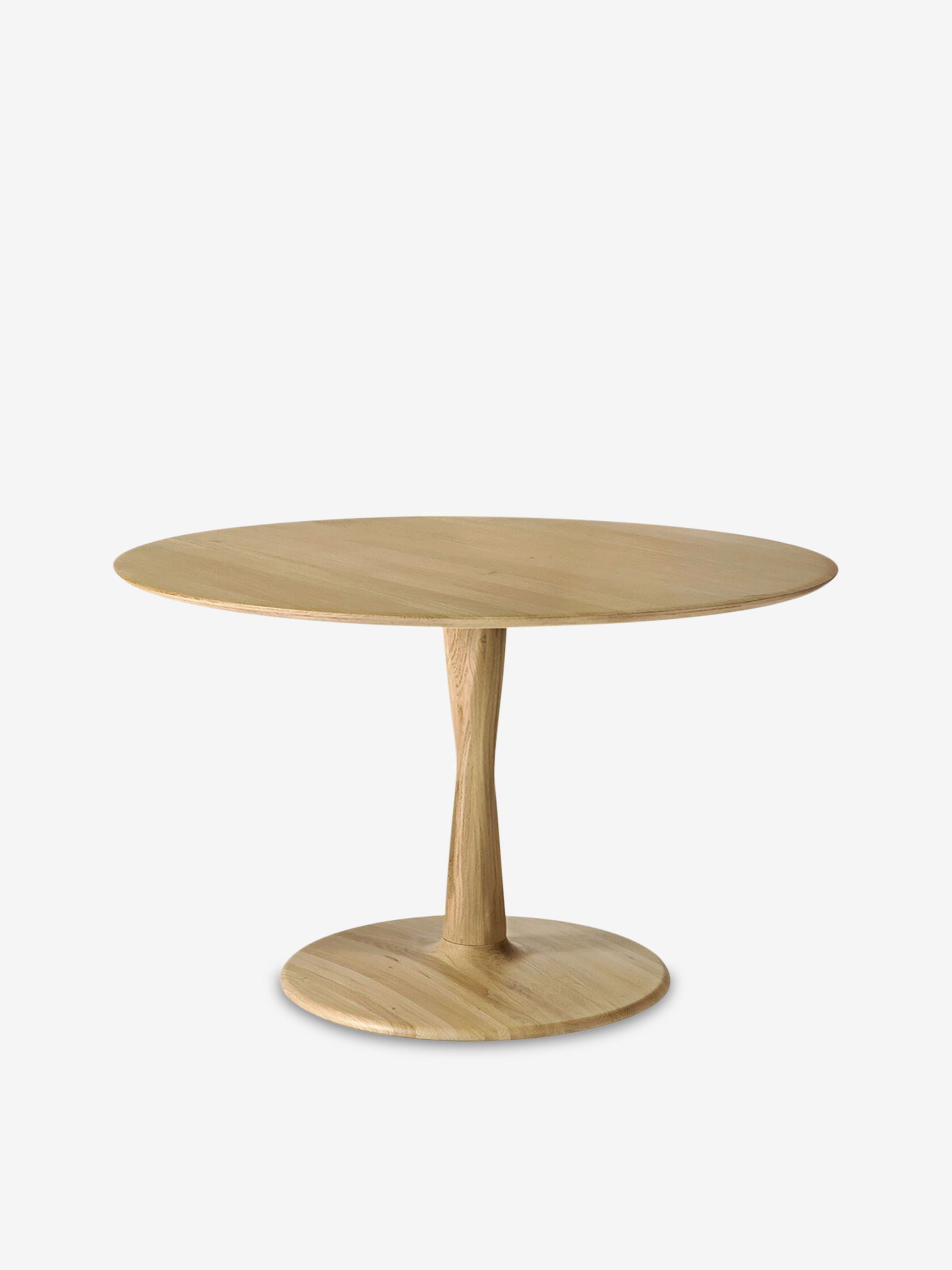 TABLE RONDE TORSION - ETHNICRAFT Chene clair , Maison Bensimon