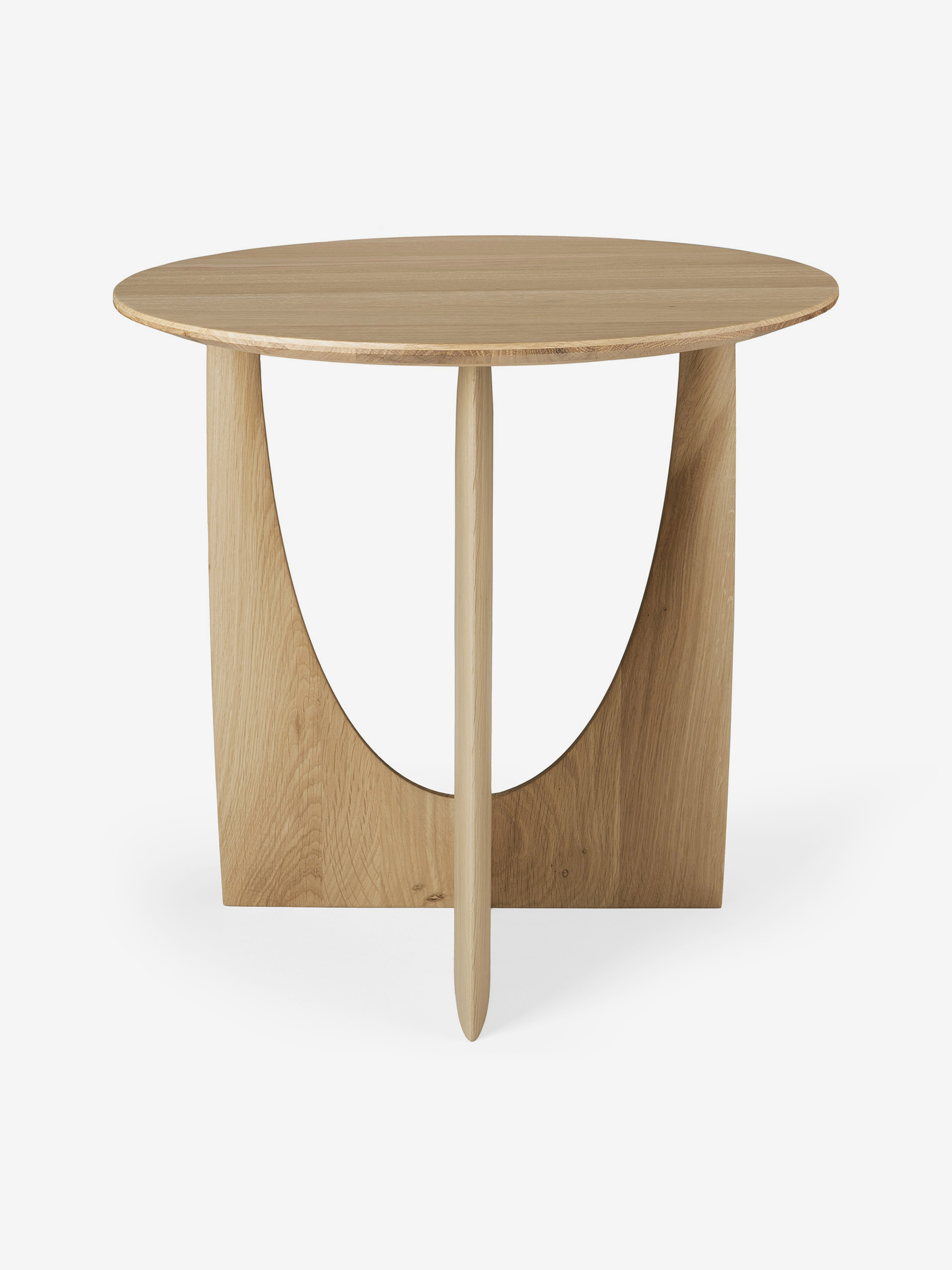 TABLE D'APPOINT GEOMETRIC - ETHNICRAFT Chene clair , Maison Bensimon