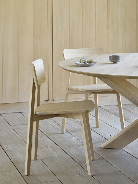 CHAISE CASALE EN CHENE  - ETHNICRAFT  Chene clair , Maison Bensimon