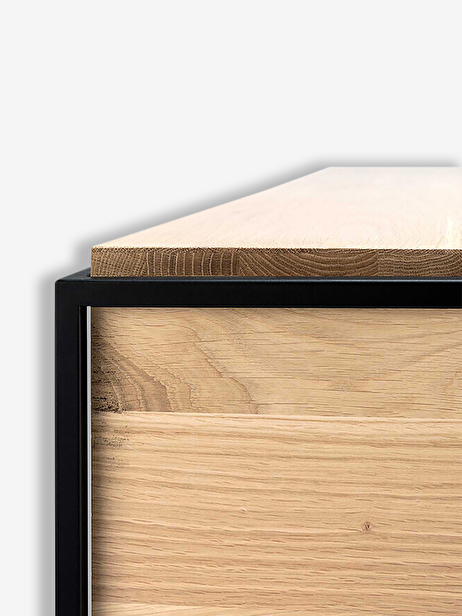 BUFFET MONOLIT 2 PORTES - ETHNICRAFT  Chene clair , Maison Bensimon