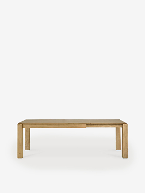 TABLE A RALLONGE SLICE - ETHNICRAFT  Chene clair , Maison Bensimon