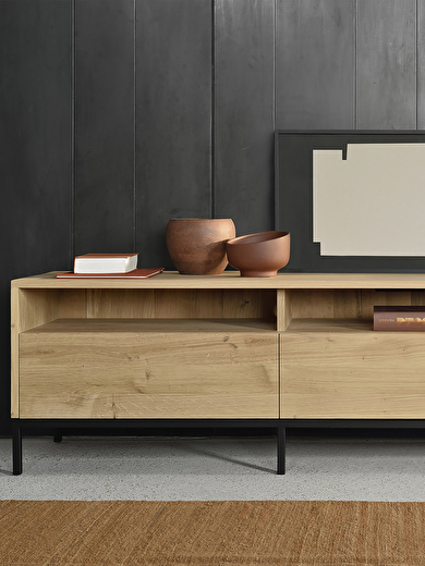 MEUBLE TV LIGNA - ETHNICRAFT  Chene clair , Maison Bensimon