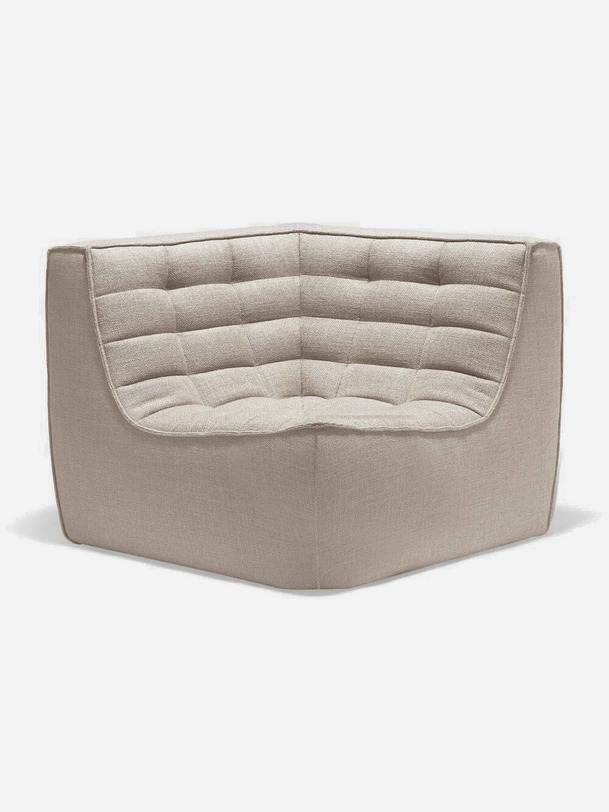 CANAPE D'ANGLE N701 90° - ETHNICRAFT Beige , Maison Bensimon