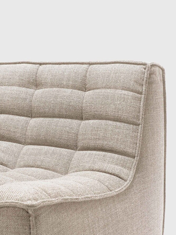 CANAPE D'ANGLE N701 90° - ETHNICRAFT Beige , Maison Bensimon