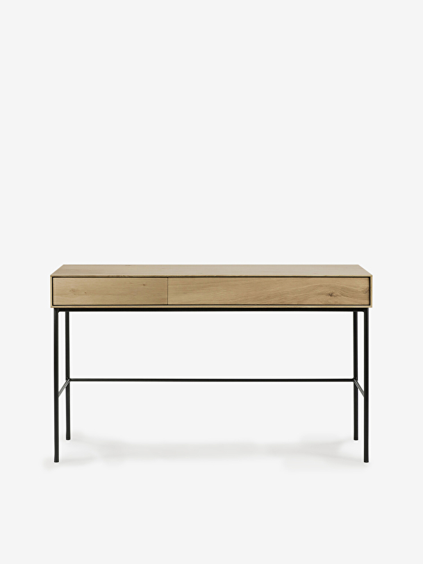 BUREAU WHITEBIRD 2 TIROIRS - ETHNICRAFT Chene clair , Maison Bensimon