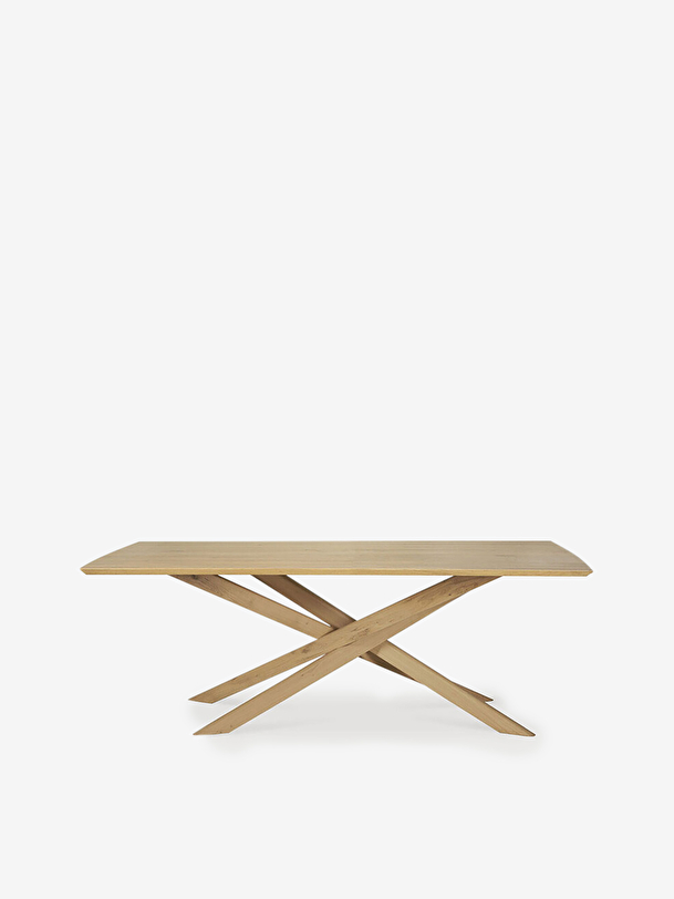 TABLE MIKADO 240 CM - ETHNICRAFT Chene clair , Maison Bensimon