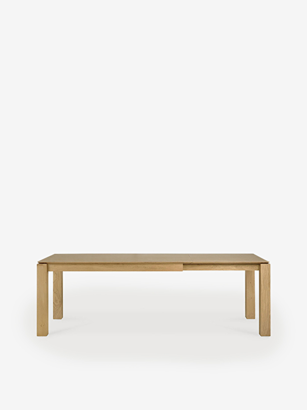 TABLE A RALLONGE SLICE - ETHNICRAFT  Chene clair , Maison Bensimon
