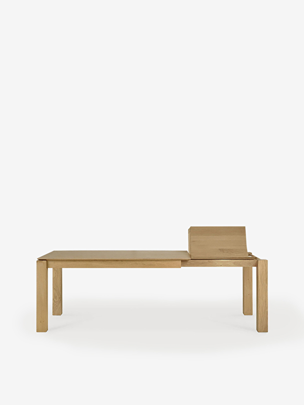 TABLE A RALLONGE SLICE - ETHNICRAFT  Chene clair , Maison Bensimon