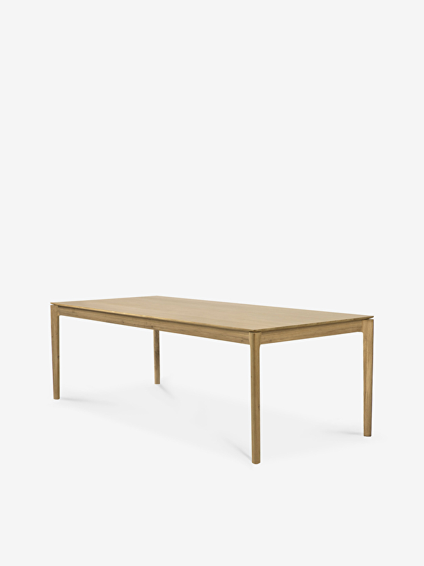 TABLE BOK CHENE MASSIF - ETHNICRAFT Chene clair , Maison Bensimon