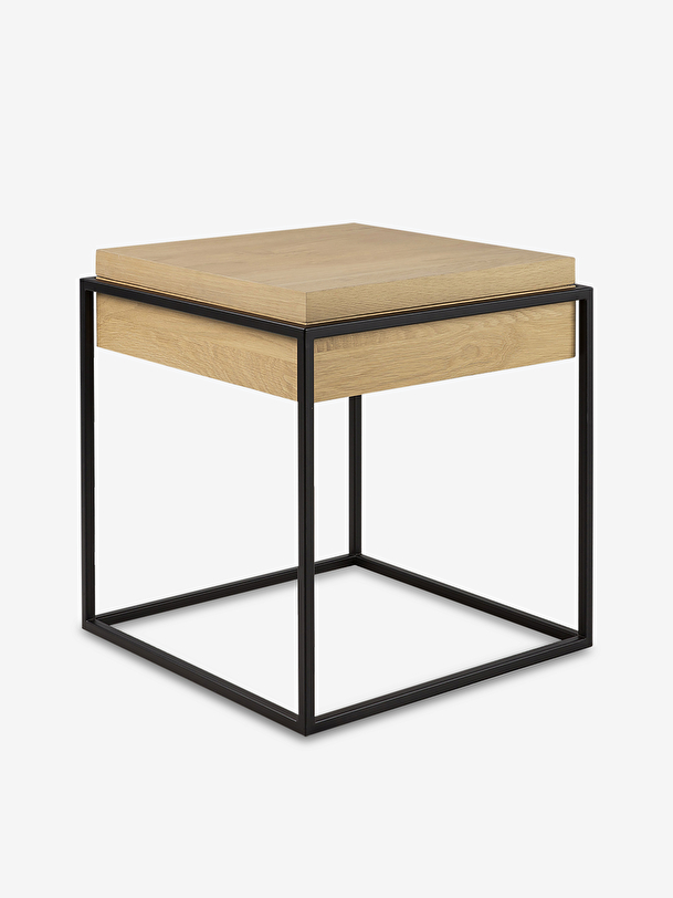 TABLE DE CHEVET MONOLIT - ETHNICRAFT Noir , Maison Bensimon