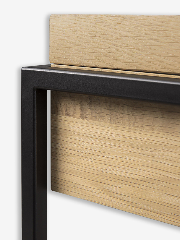 TABLE DE CHEVET MONOLIT - ETHNICRAFT Noir , Maison Bensimon