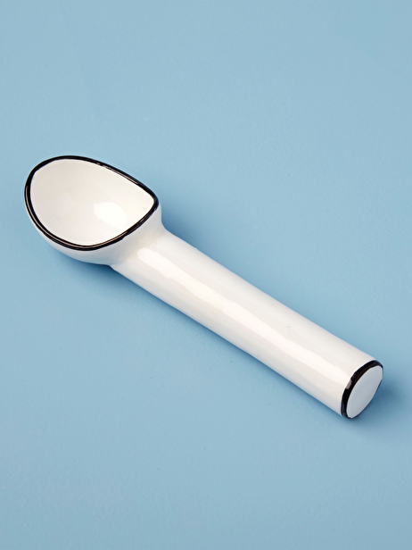 CUILLERE A GLACE CROKI BLANC NOIR - BE H...  Noir/blanc , Maison Bensimon