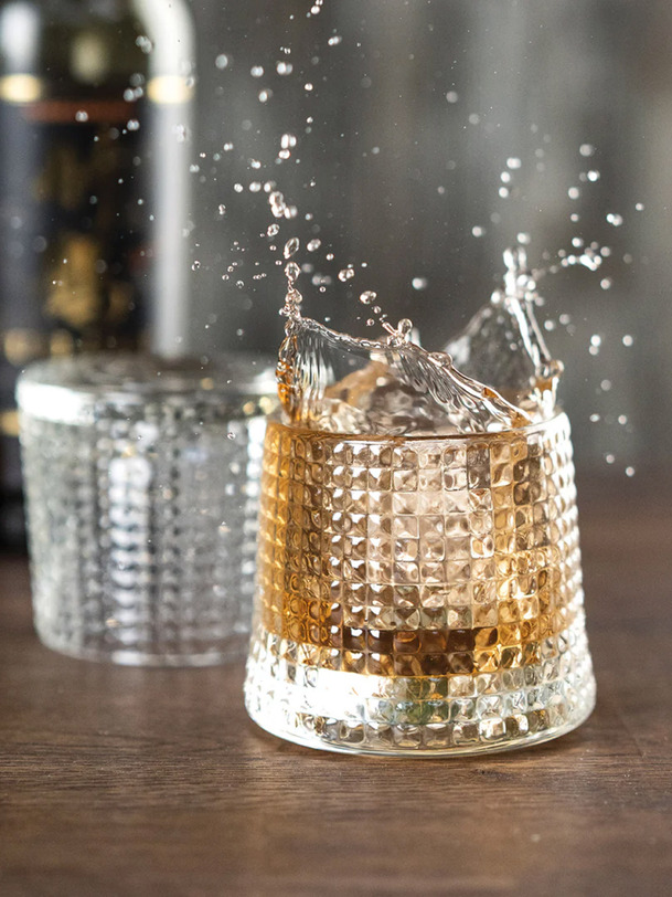 LOT DE 4 GOBELETS WHISKY - LA ROCHERE Transparent , Maison Bensimon