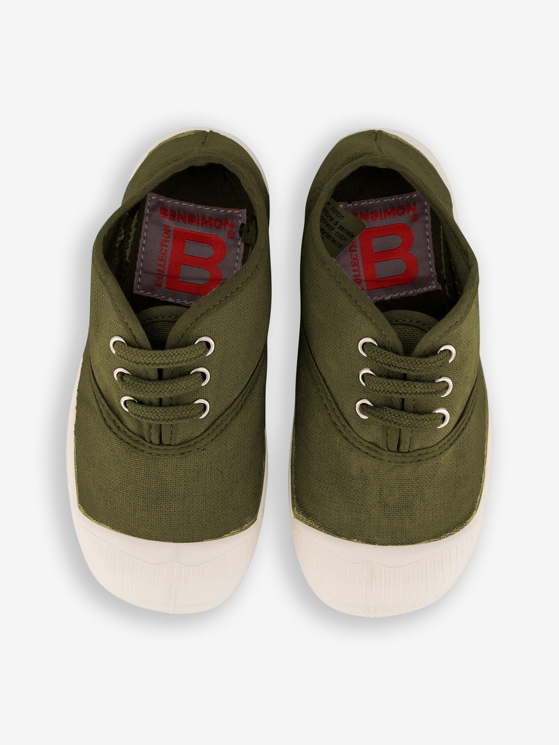 TENNIS LACETS ENFANT  Kaki , Tennis & Chaussures Bensimon