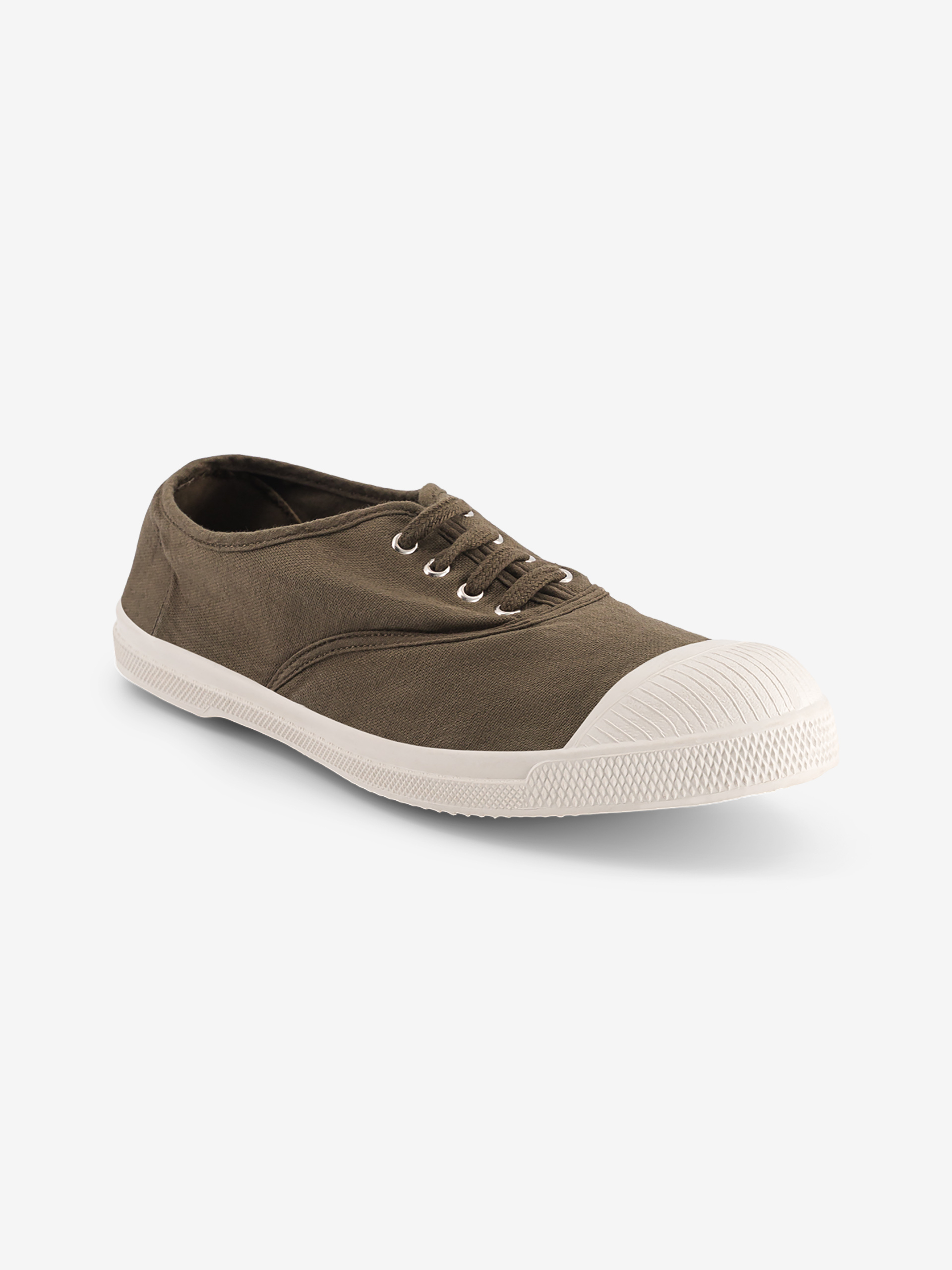 TENNIS LACETS FEMME  Kaki , Tennis & Chaussures Bensimon