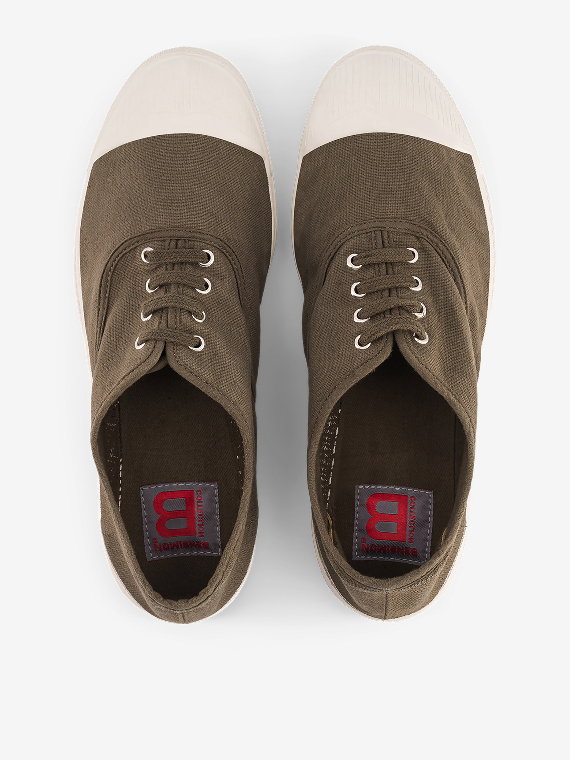 TENNIS LACETS FEMME  Kaki , Tennis & Chaussures Bensimon