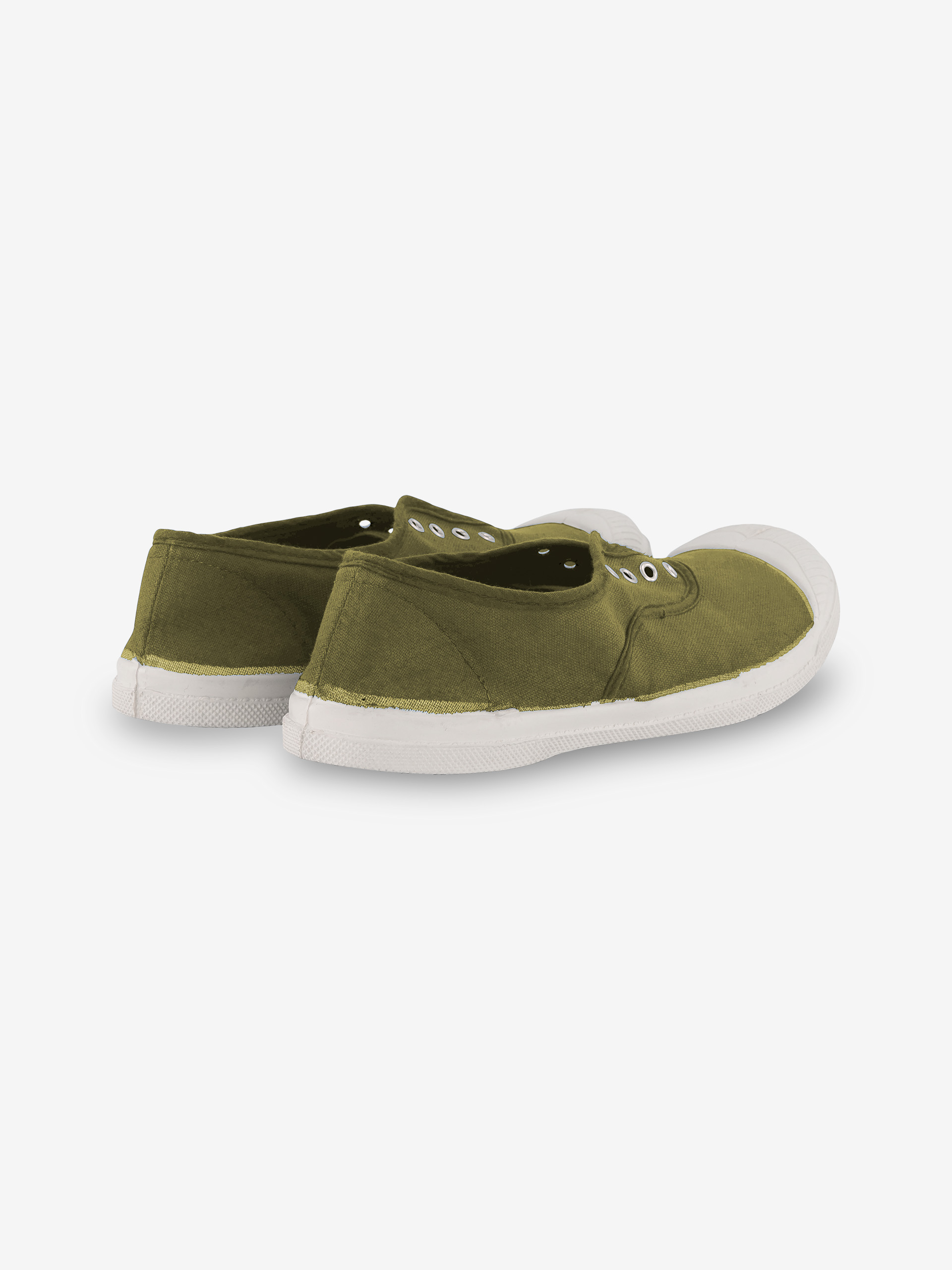 TENNIS ELLY FEMME  Kaki , Tennis & Chaussures Bensimon