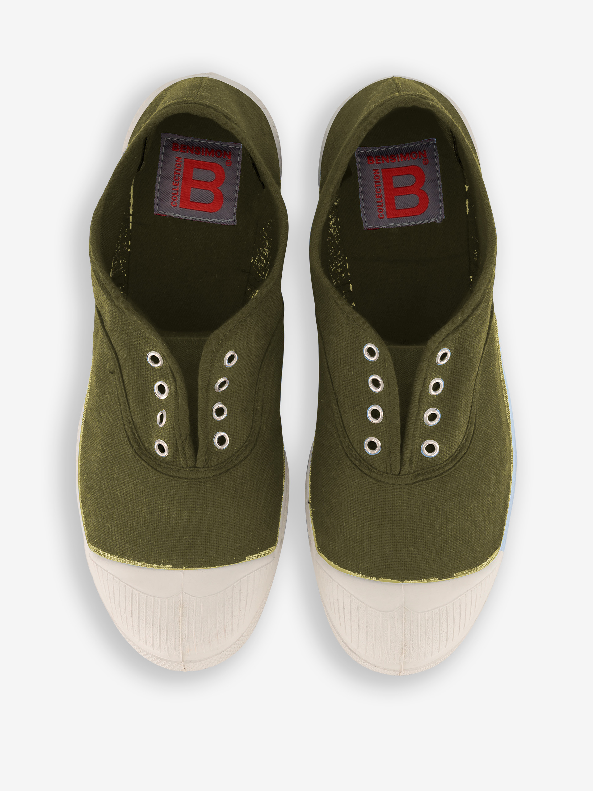 TENNIS ELLY FEMME  Kaki , Tennis & Chaussures Bensimon