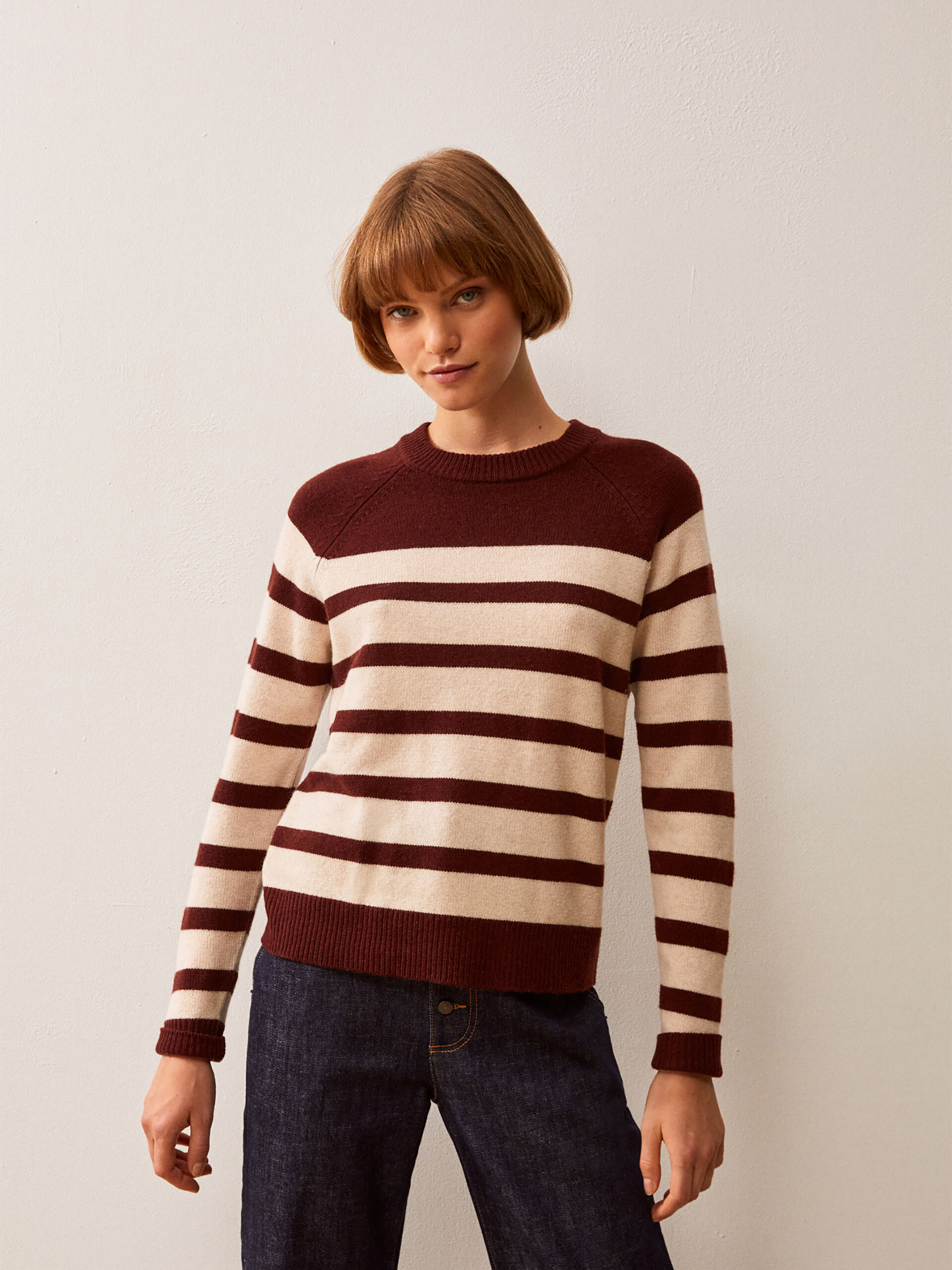PULL INDICO  Acajou , Pr&ecirc;t-&agrave;-porter Bensimon