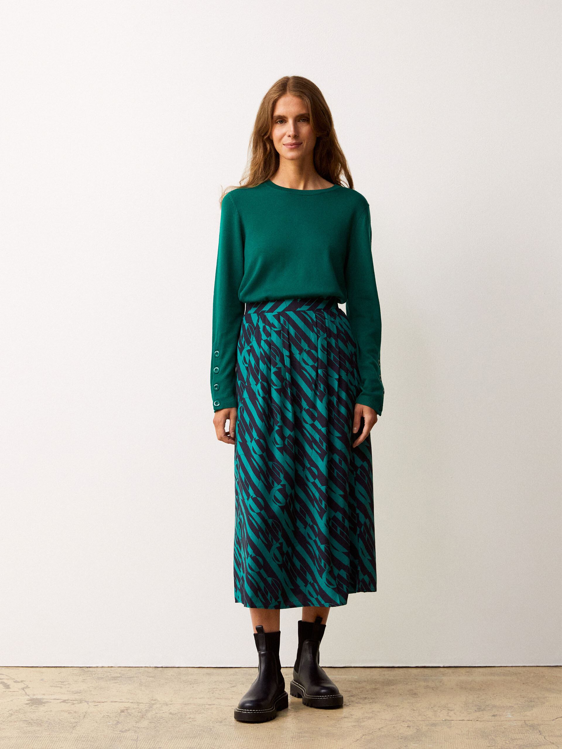 JUPE GANGSTER  Impr. geometric , Pr&ecirc;t-&agrave;-porter Bensimon