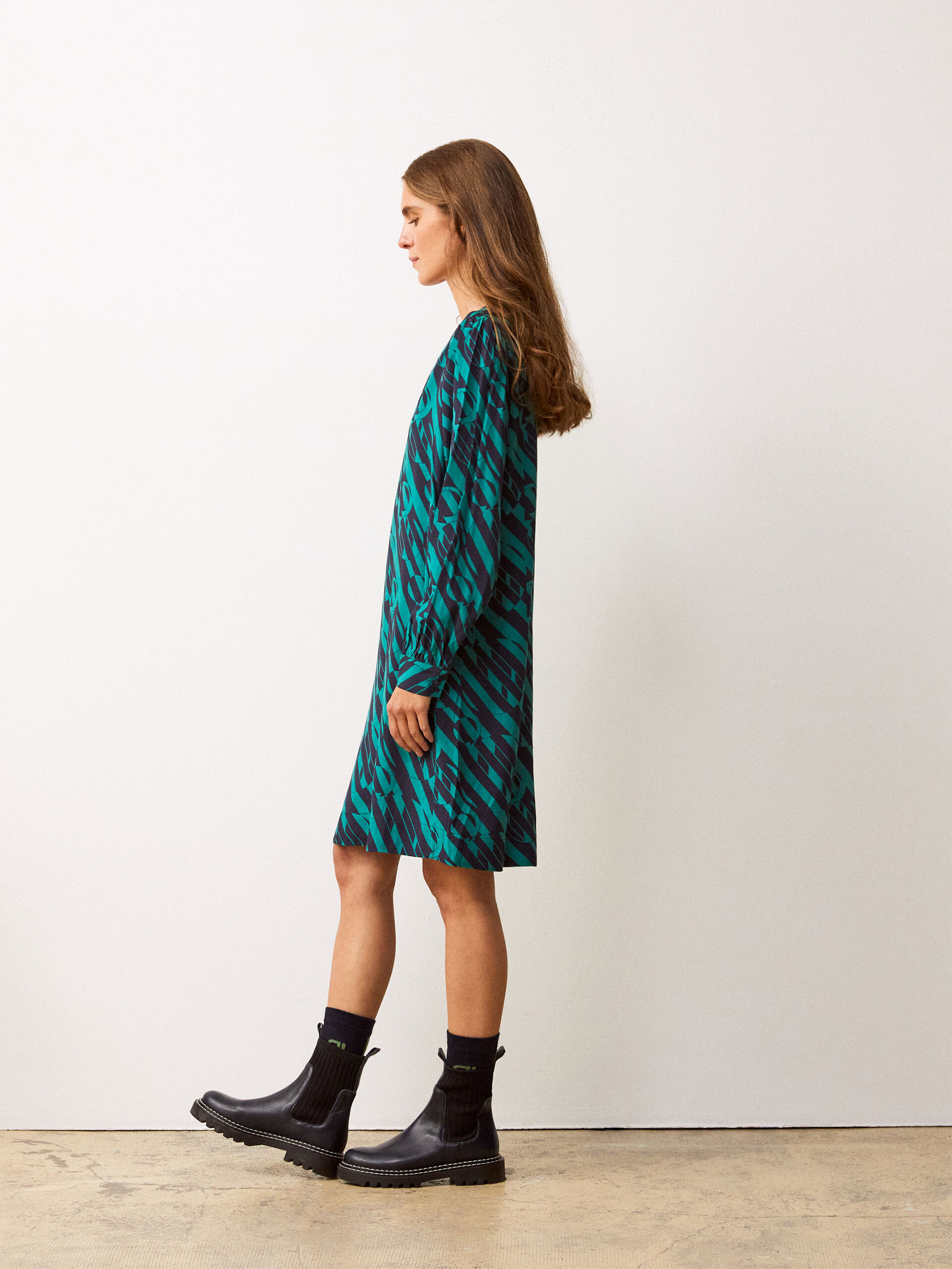 ROBE GODRINE  Impr. geometric , Pr&ecirc;t-&agrave;-porter Bensimon