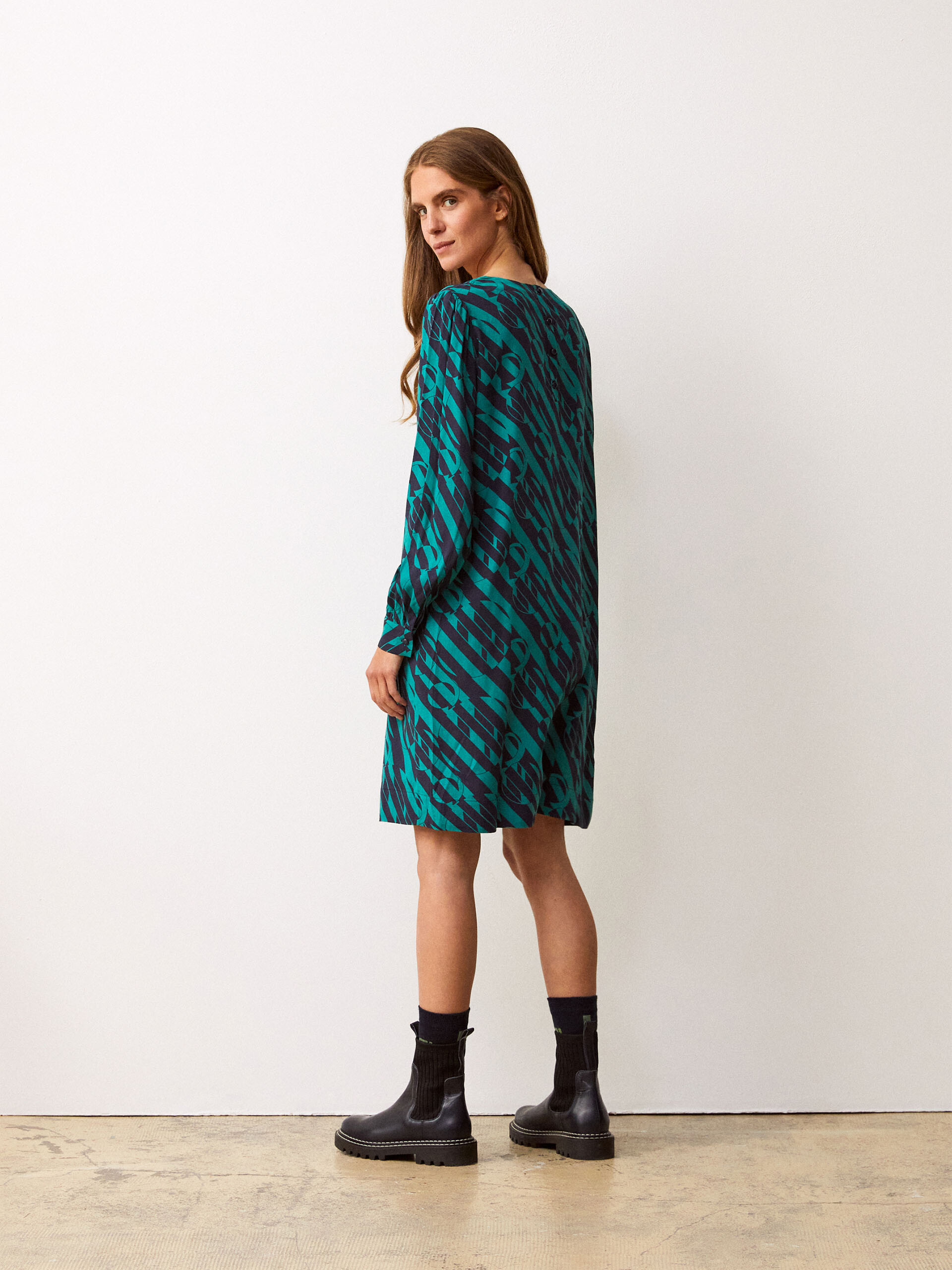 ROBE GODRINE  Impr. geometric , Pr&ecirc;t-&agrave;-porter Bensimon
